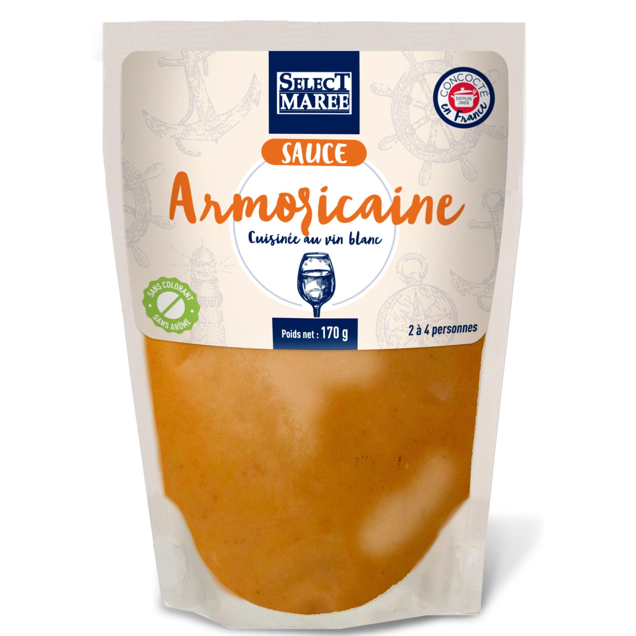 SELECT MAREE Sauce armoricaine 2/4 parts 170g