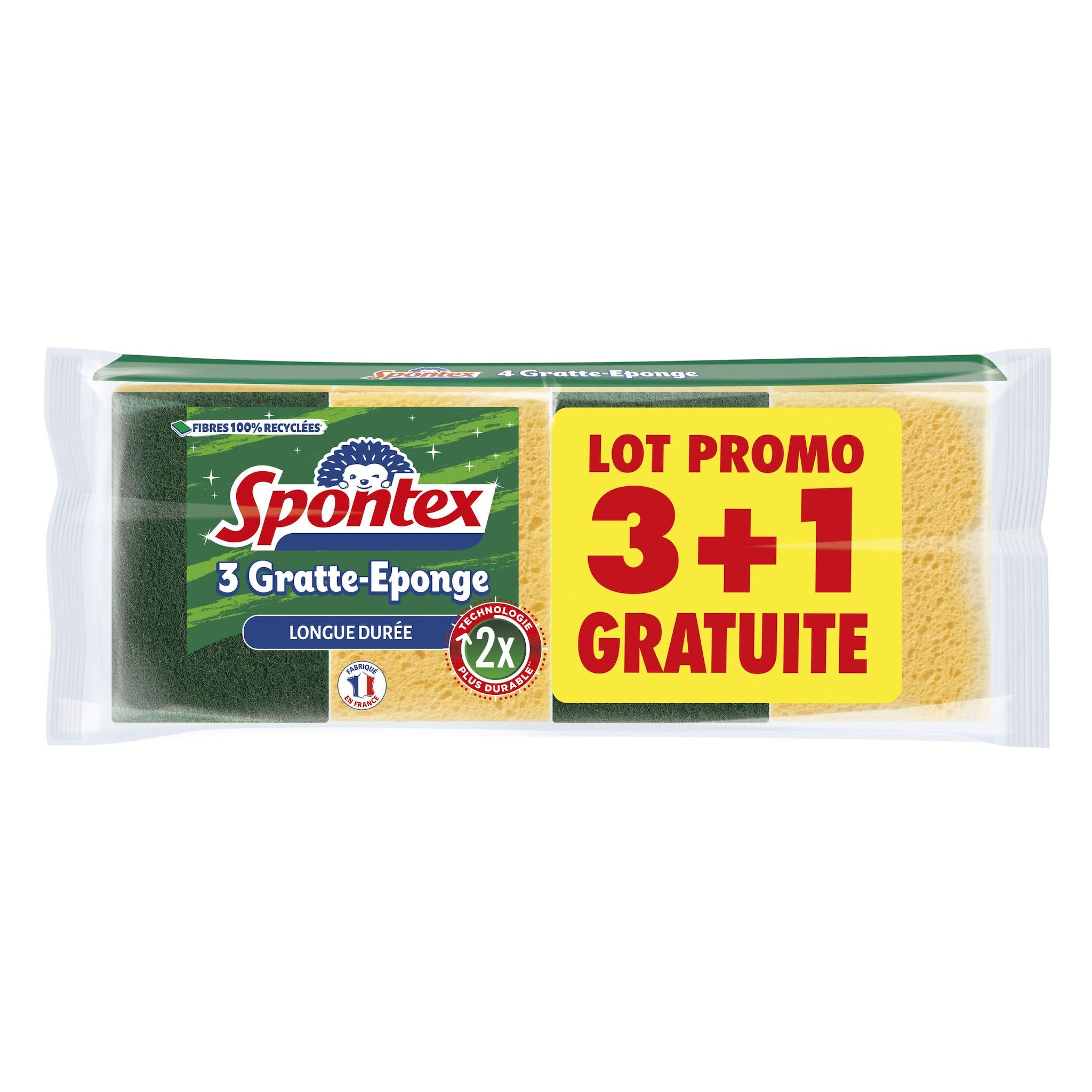 SPONTEX Gratte éponge longue durée 4