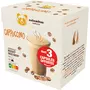 COLUMBUS Capsules de Café Cappuccino compatibles Dolce Gusto 6 capsules café + 6 capsules lait 144g