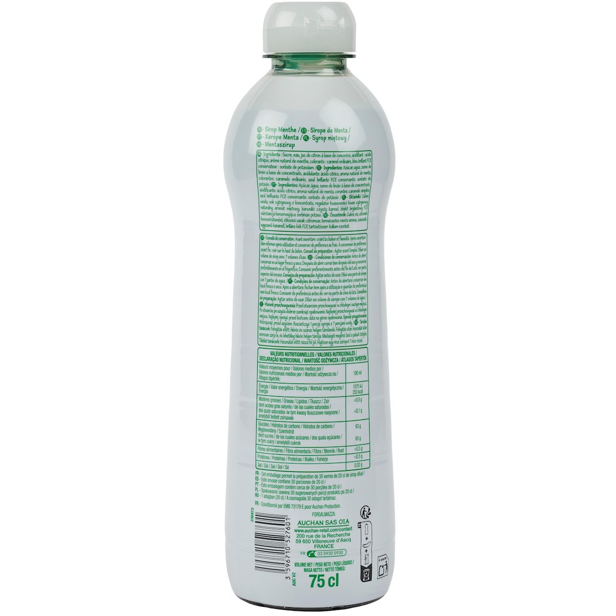 POUCE Sirop de menthe 75cl