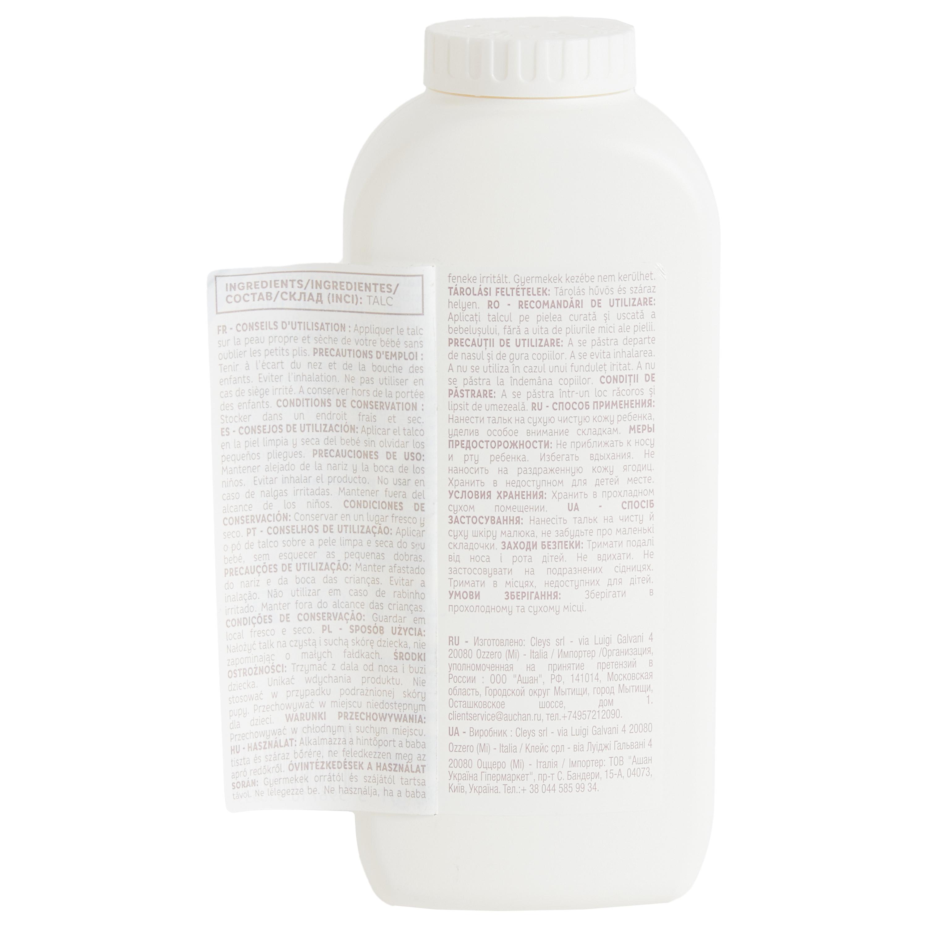 Voir la diapositive 4 : AUCHAN BABY Talc en poudre pour peaux délicates 250g
