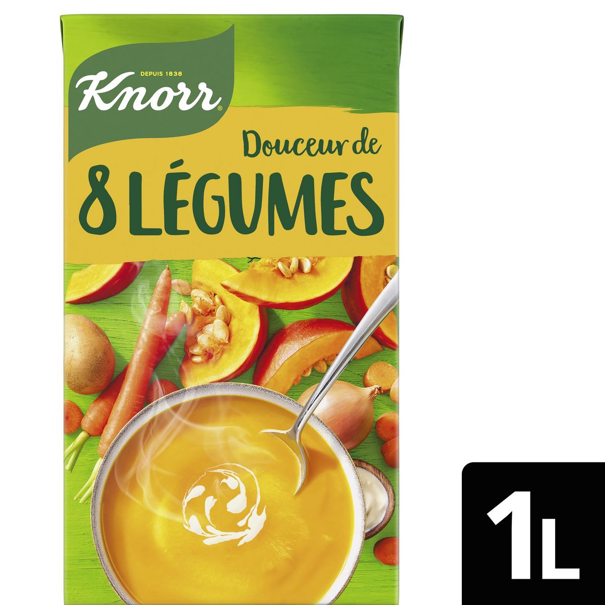 KNORR Soupe douceur de 8 légumes 1l
