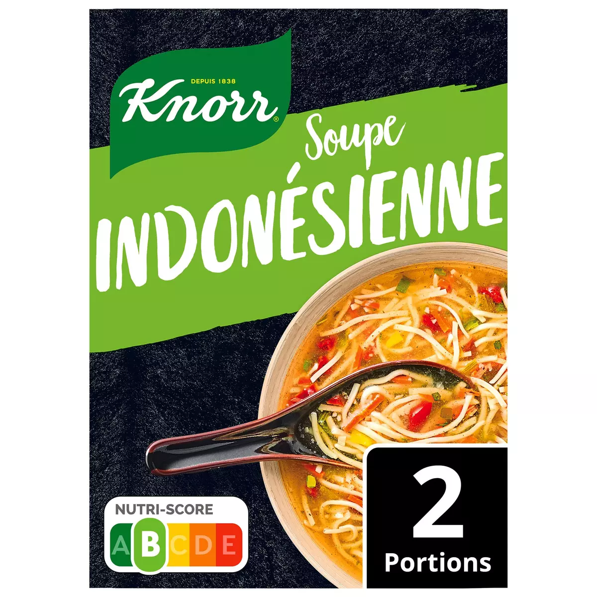 KNORR Soupe déshydratée indonésienne nouilles petits légumes et 5 épices 2 portions 2x25cl