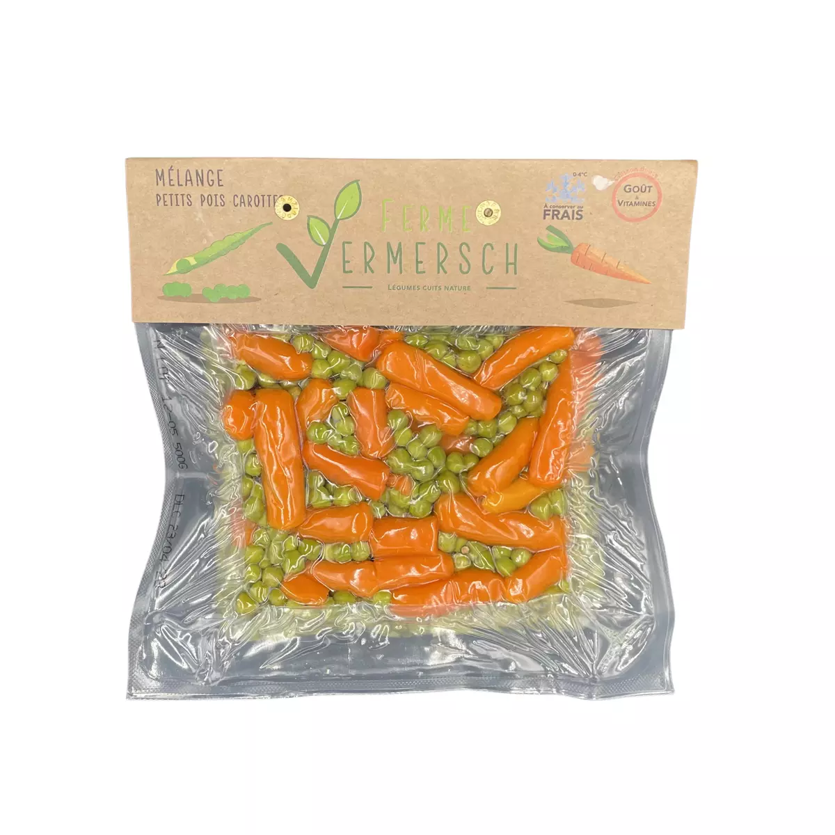 FERME VERMERSCH Mélange petits pois carottes 450g