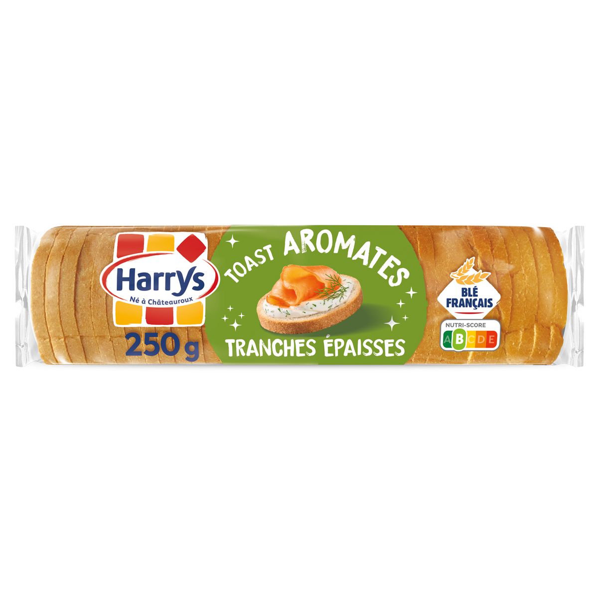 HARRYS Toasts ronds aromates tranches épaisses 250g