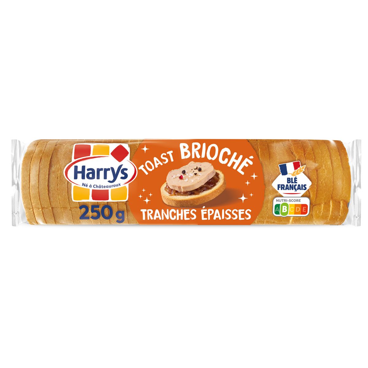 HARRYS Toast ronds brioché tranches épaisses 250g