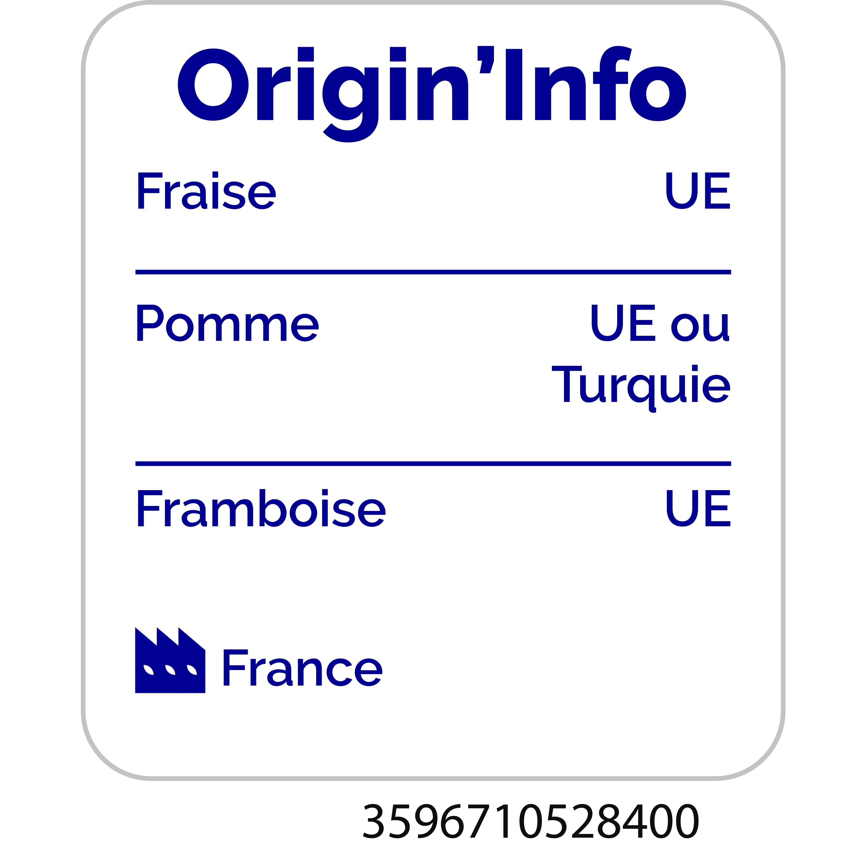 Voir la diapositive 4 : AUCHAN Instant Gourmand Nectar fraise framboise et fleur de sureau 1l