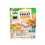 ISLA MONDIAL Blanc de poulet halal sans nitrite sans gluten 8 tranches 225g
