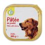 Voir la diapositive 3 : POUCE Pâtée au poulet en barquette pour chien 300g