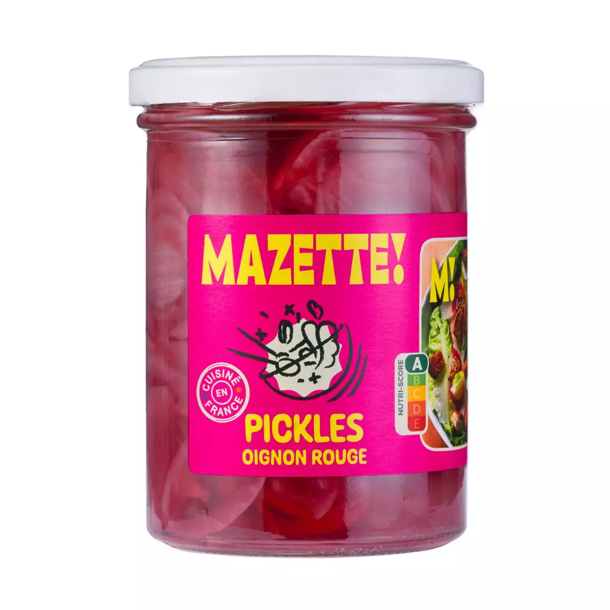MAZETTE Pickles oignons rouges bio 380g