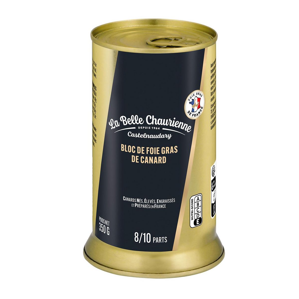 LA BELLE CHAURIENNE Bloc de foie gras de canard 8/10 parts 350g