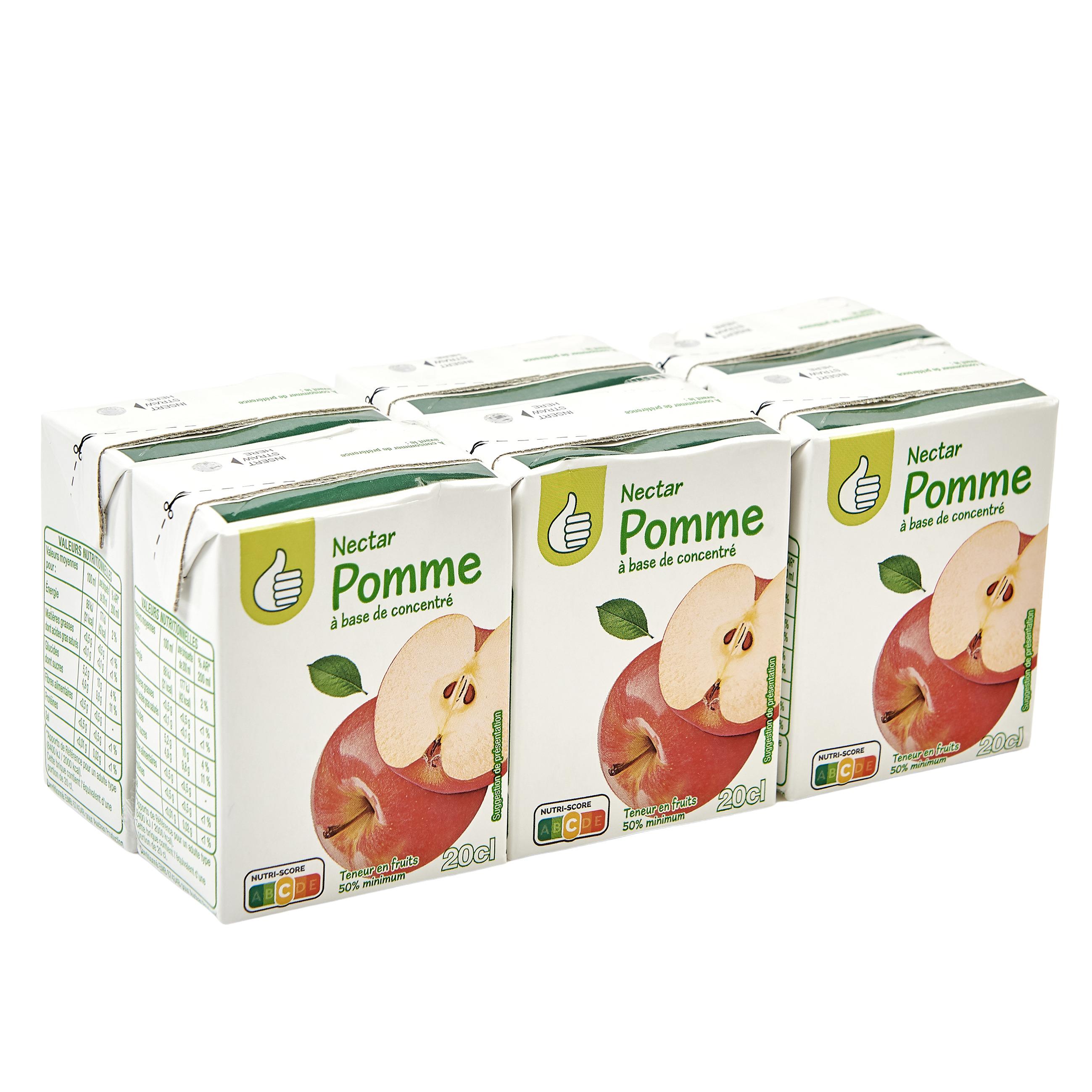 Voir la diapositive 2 : POUCE Nectar de pomme en briquettes 6x20cl