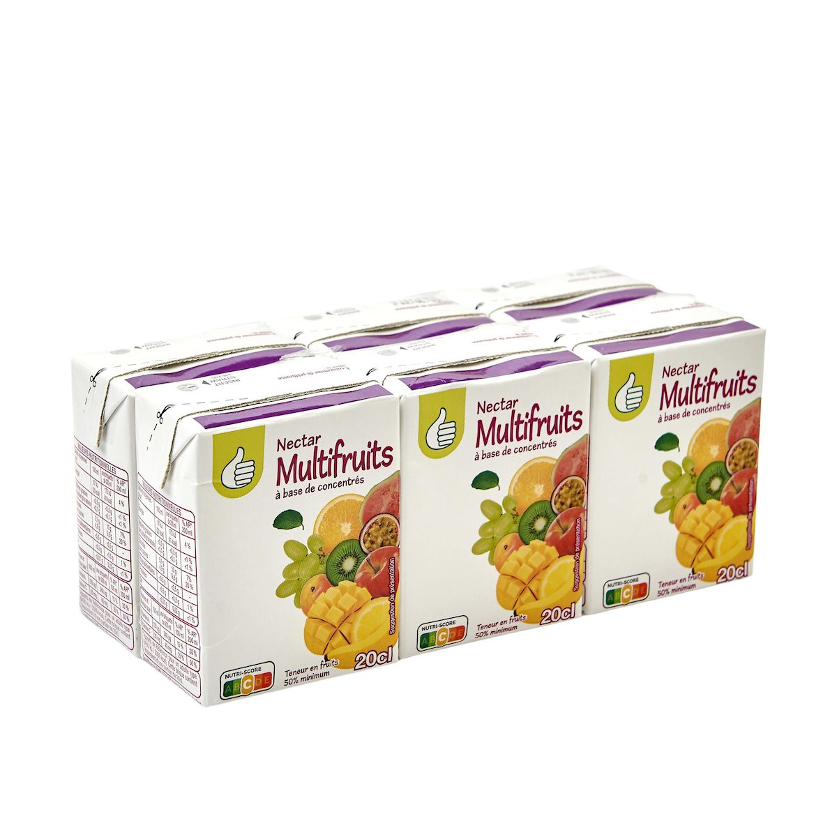 POUCE Nectar de multifruits en briquettes 6x20cl