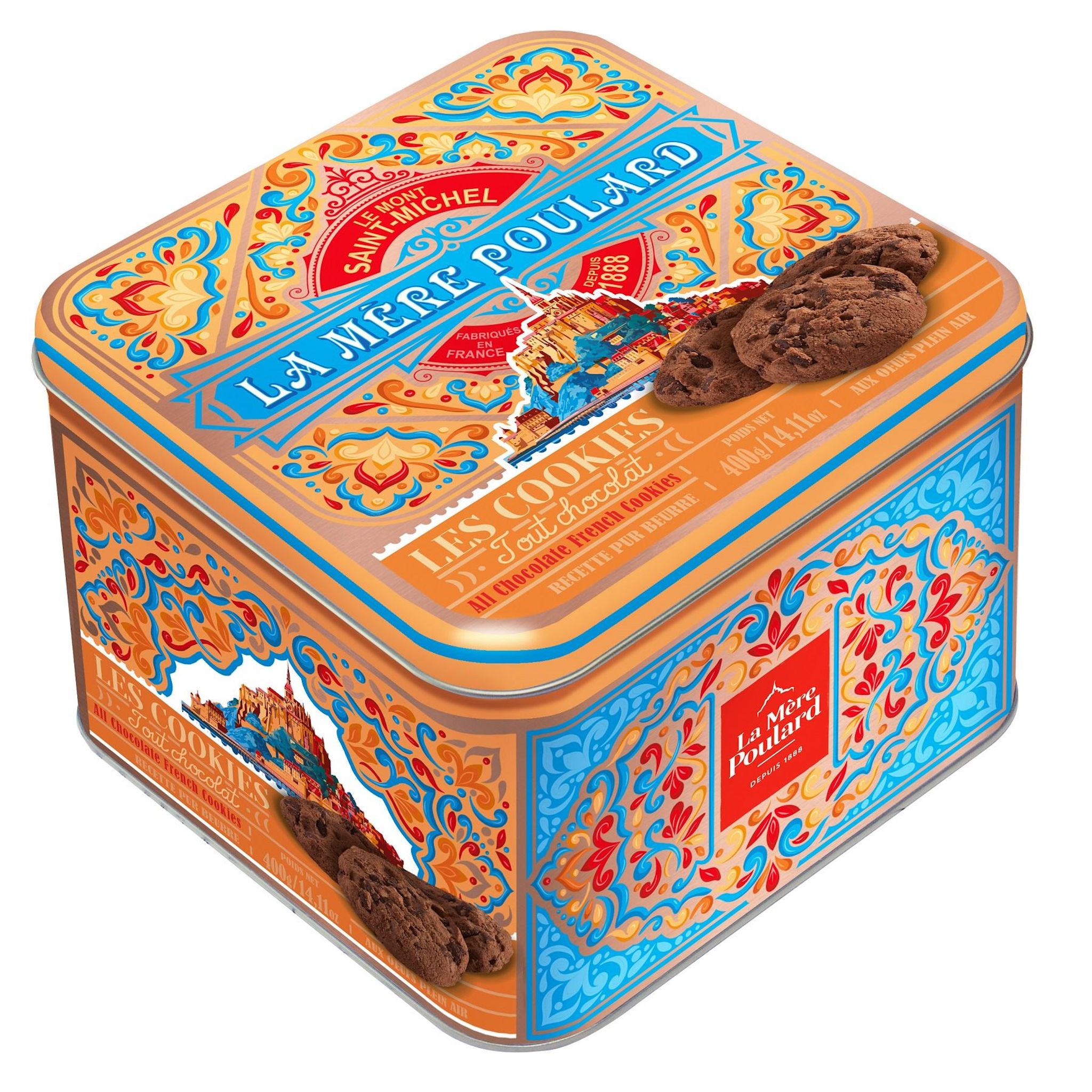 LA MERE POULARD Coffret de cookies tout chocolat 400g
