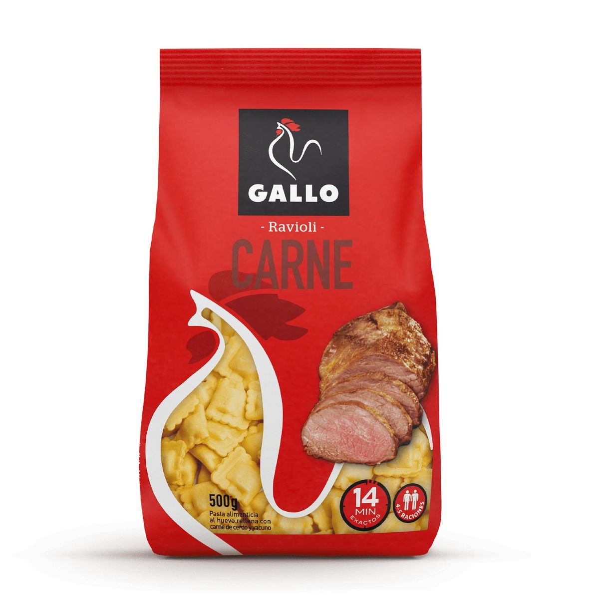 GALLO Raviolis à la viande 4-5 portions 500g