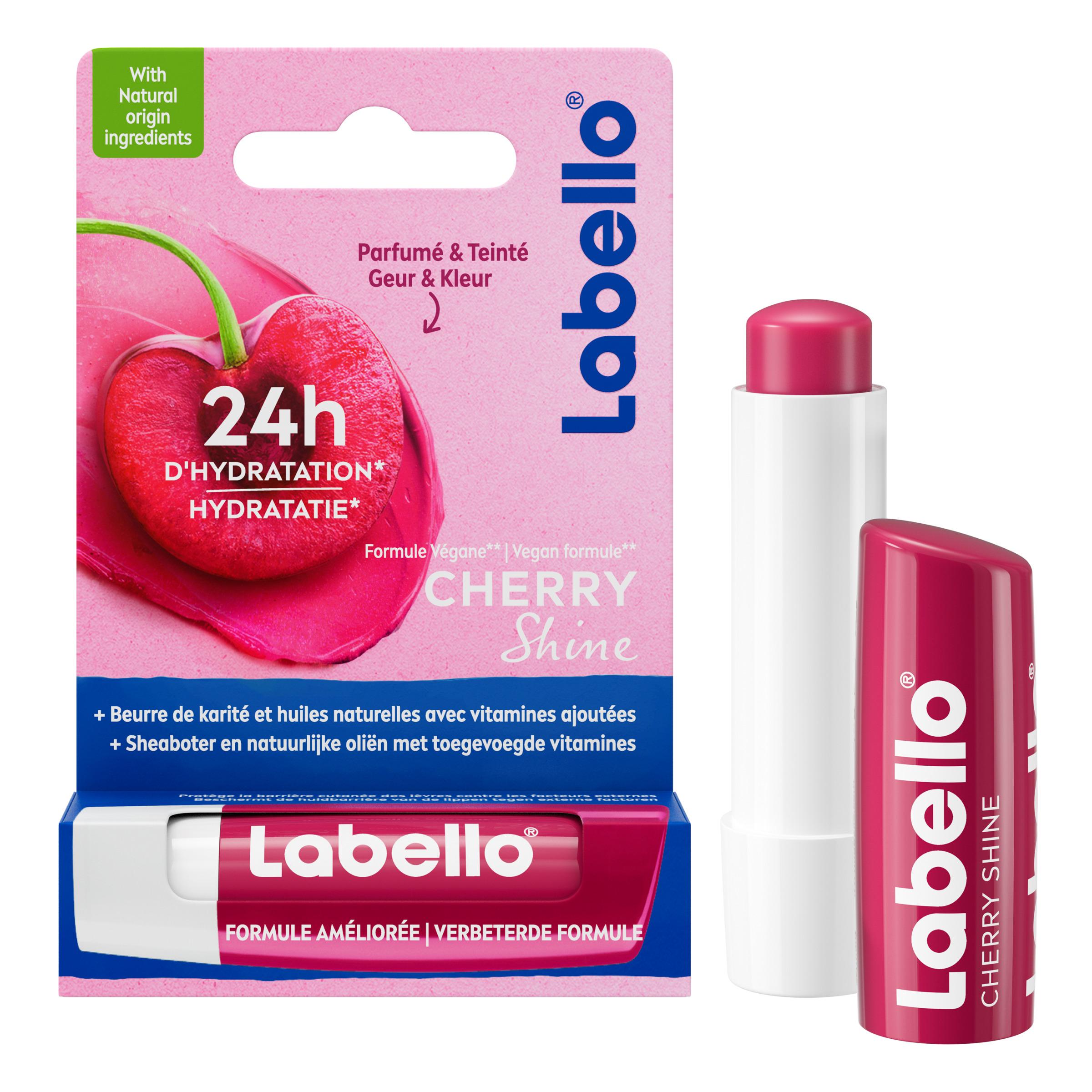 Voir la diapositive 2 : LABELLO Stick à lèvres cherry shine 4.8g