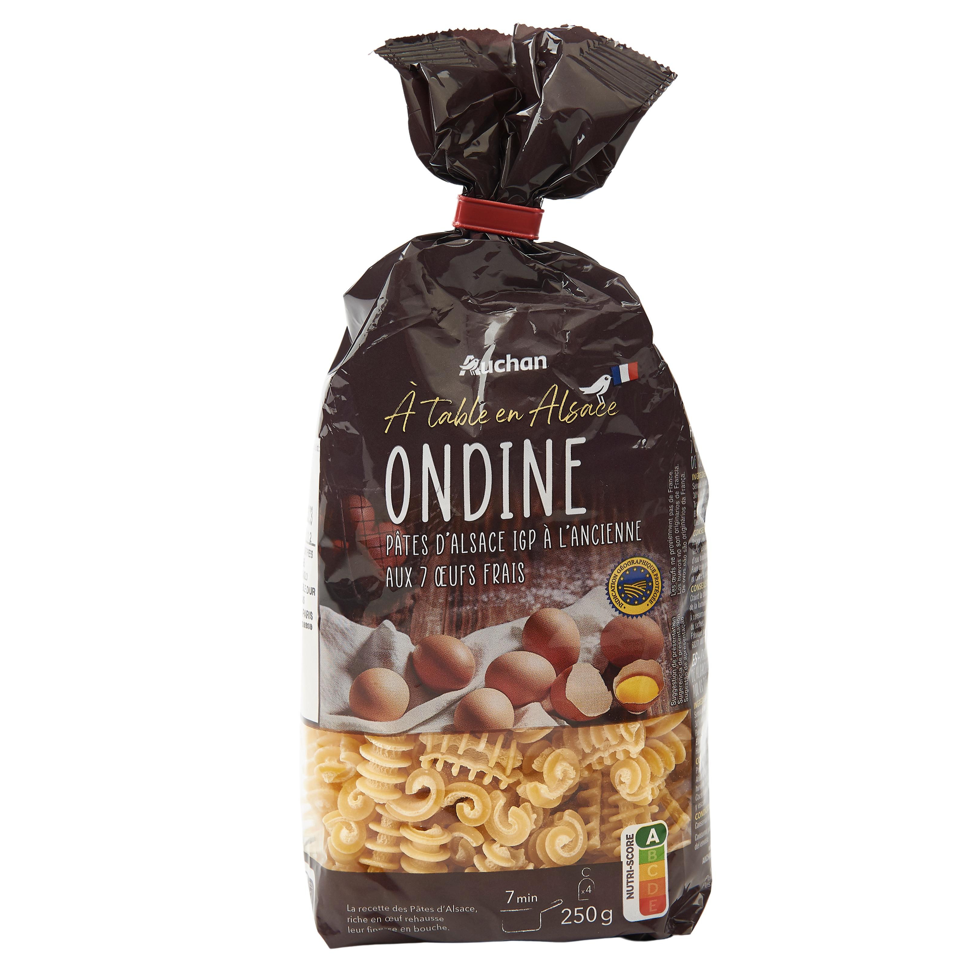 Voir la diapositive 3 : AUCHAN Pâtes d'Alsace Ondine à l'ancienne IGP 250g