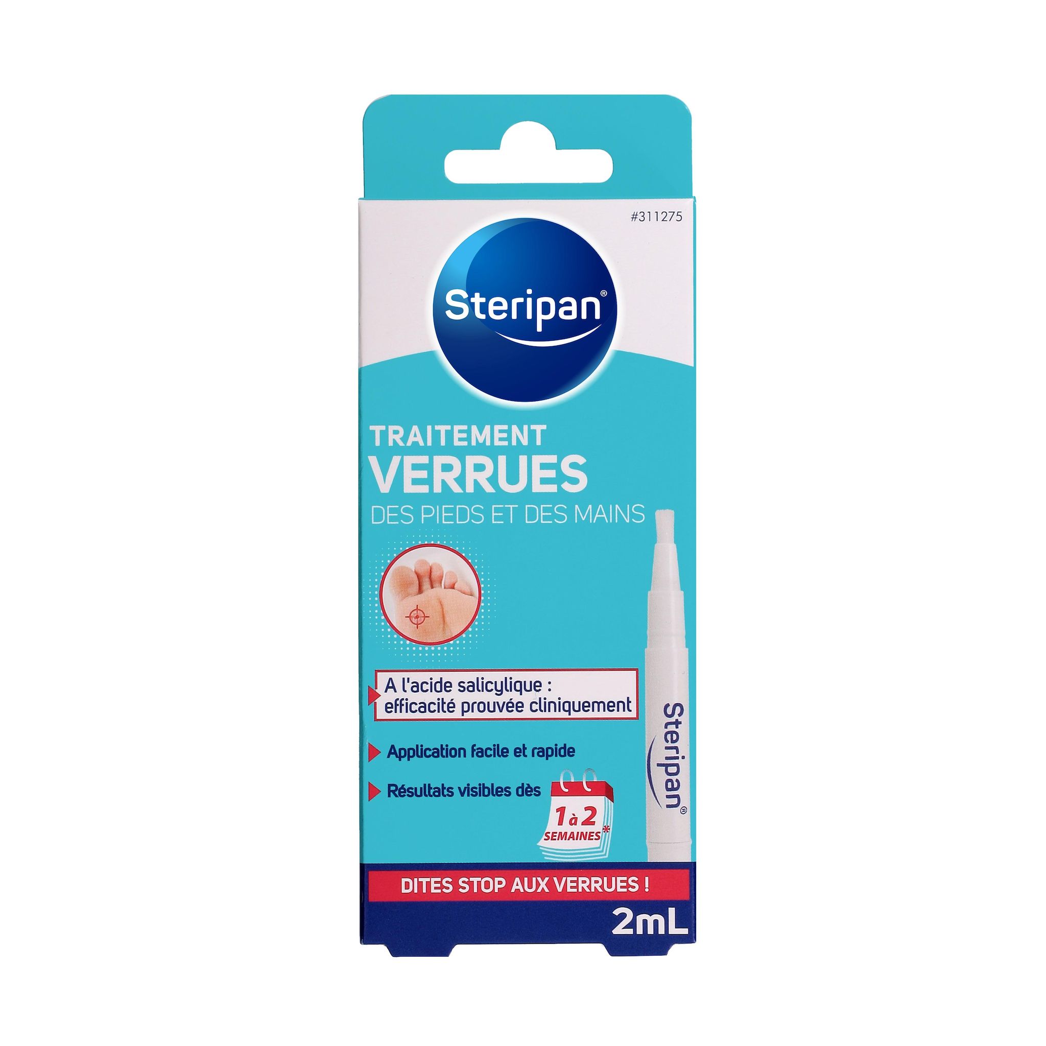 STERIPAN Traitement verrues des pieds et des mains 2ml