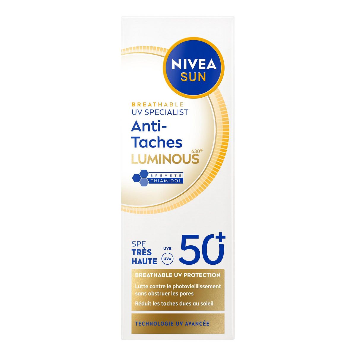 NIVEA SUN Crème solaire visage anti-taches SPF50+ 40ml