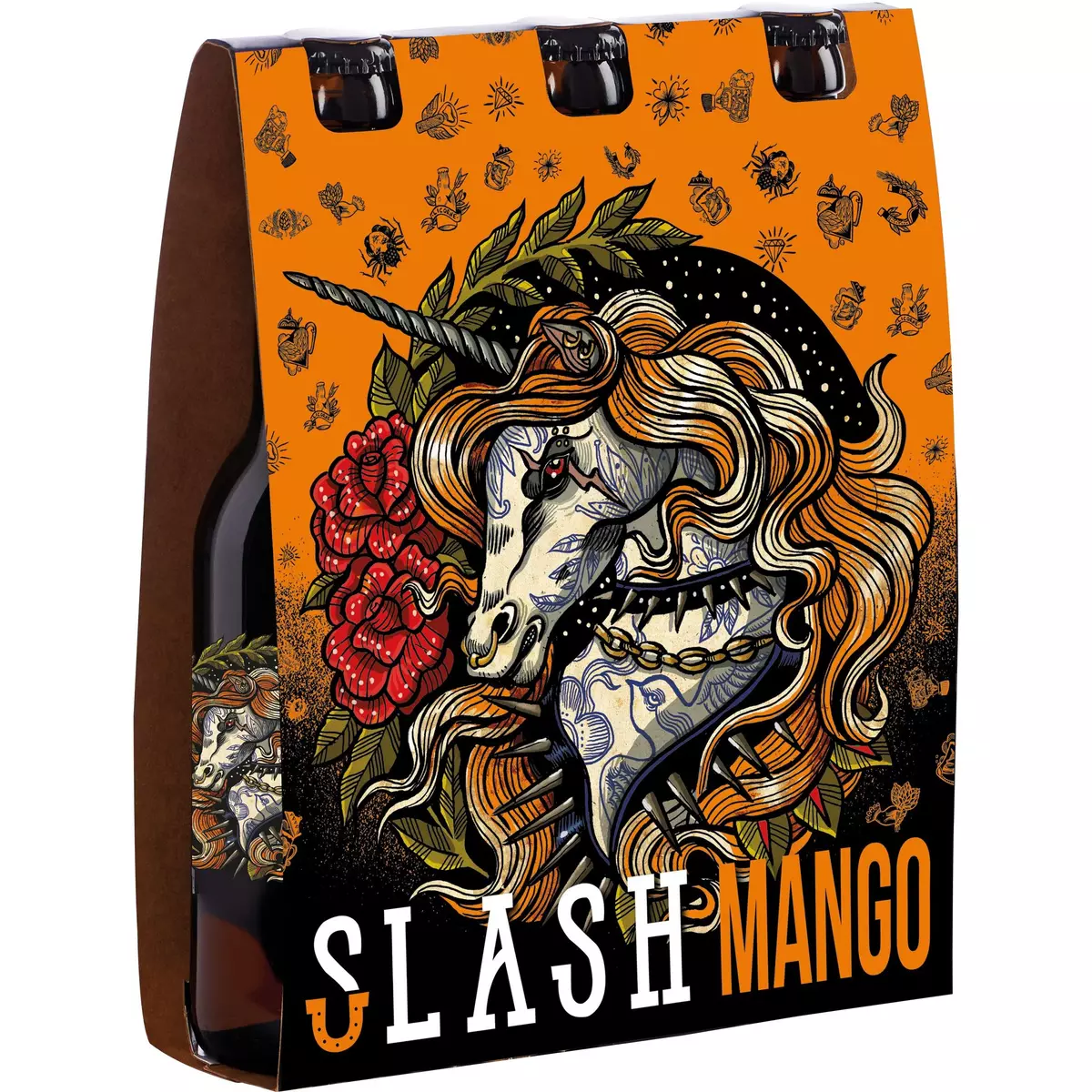SLASH Bière Slash mango 8% bouteilles 3x33cl