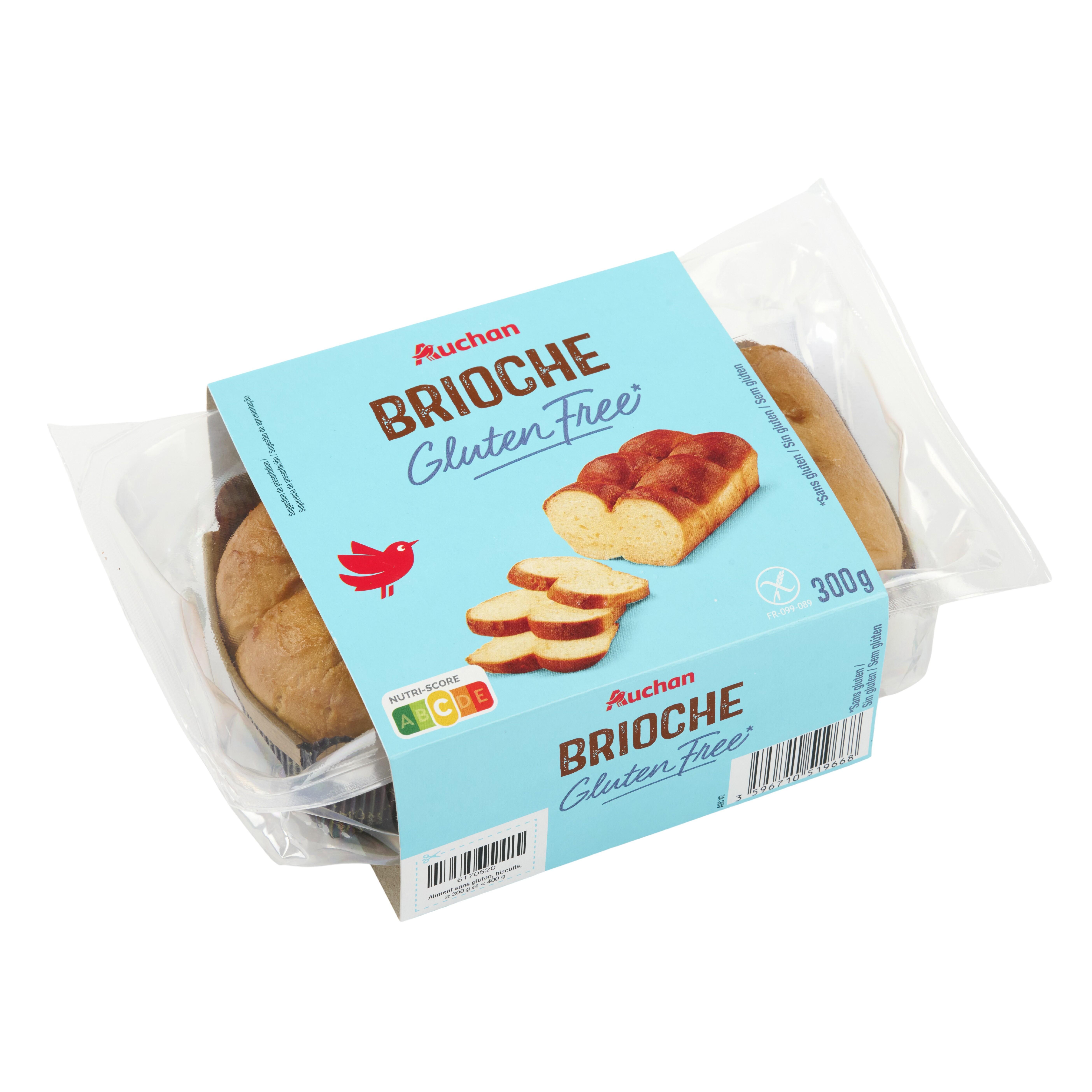 Voir la diapositive 2 : AUCHAN Brioche sans gluten 300g
