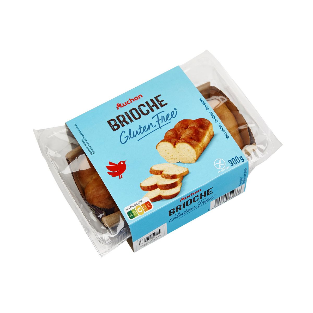 AUCHAN Brioche sans gluten 300g