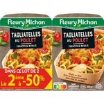 FLEURY MICHON Tagliatelles au poulet tomates et basilic 2 parts 2x300g