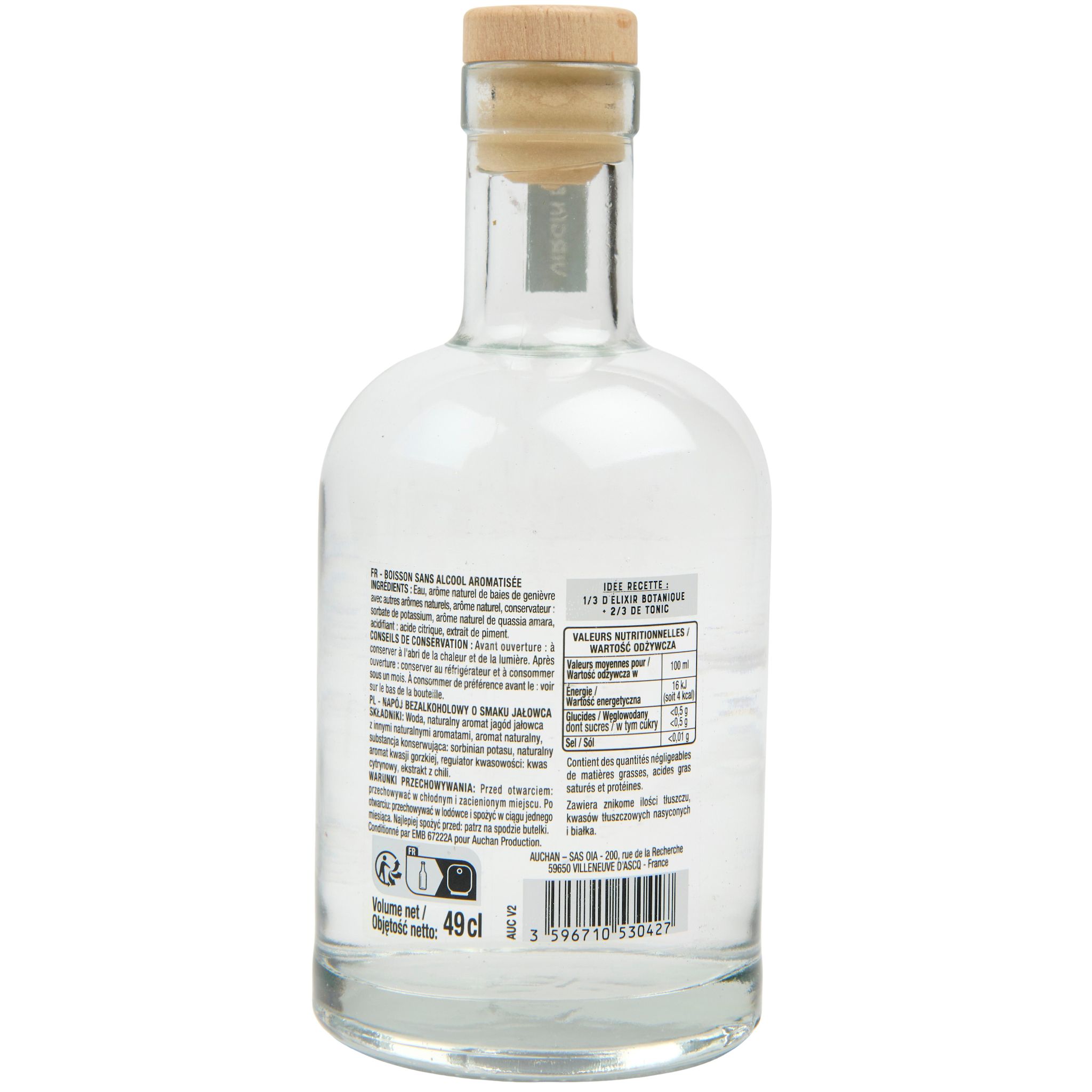 Voir la diapositive 2 : VIRGIN ELIXIR Elisabeth sans alcool 49cl