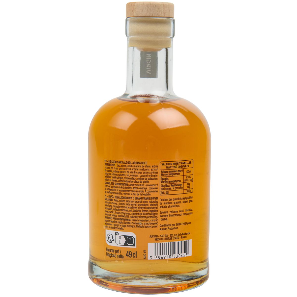 VIRGIN ELIXIR saveur vanille sans alcool 49cl