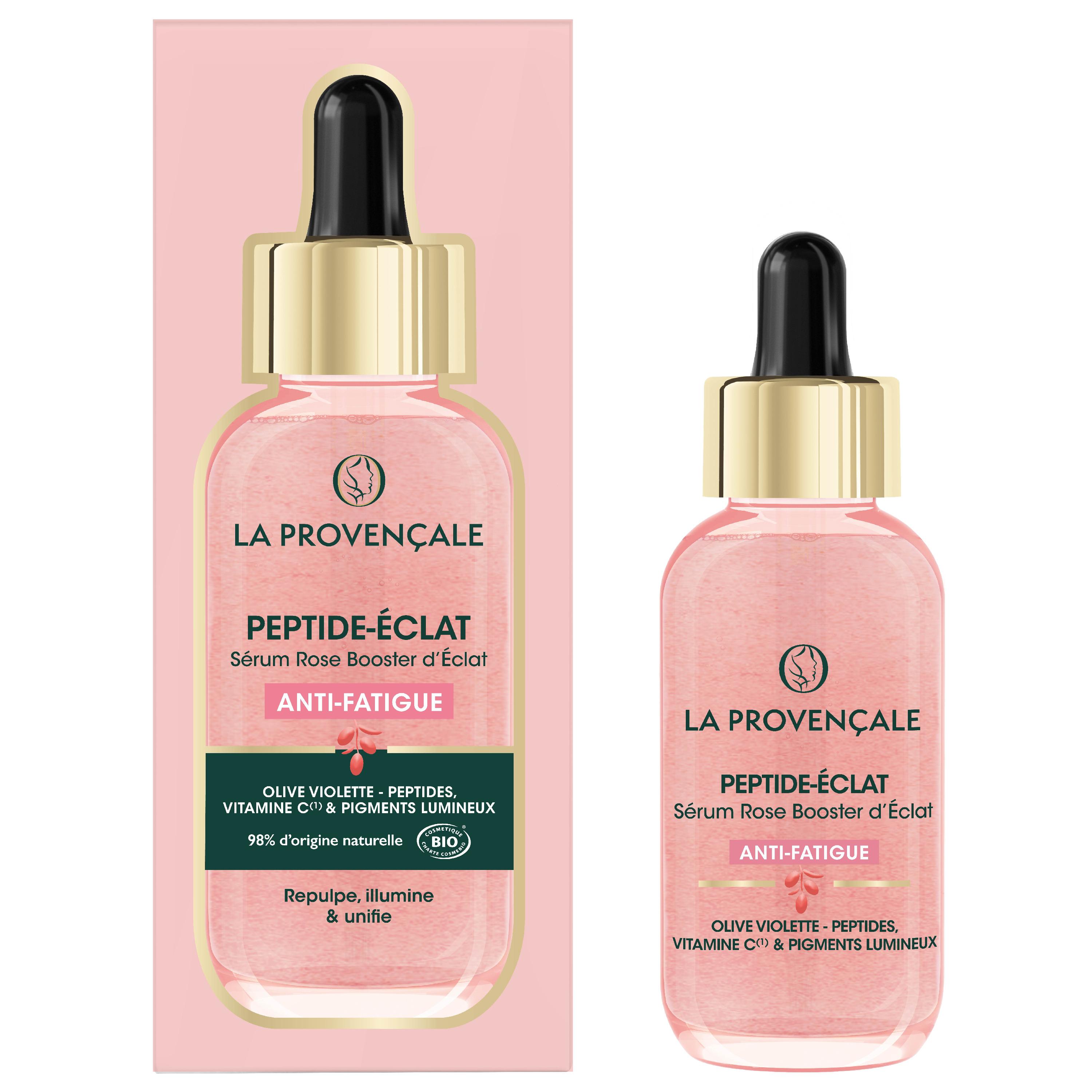 Voir la diapositive 2 : LA PROVENÇALE BIO L'éclat de jouvence sérum booster vitamine C pamplemousse rose bio huile d'olive bio 30ml