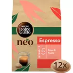 DOLCE GUSTO NEO Capsules de café Espresso intensité 5 compatibles Dolce Gusto NEO 12 capsules 66g