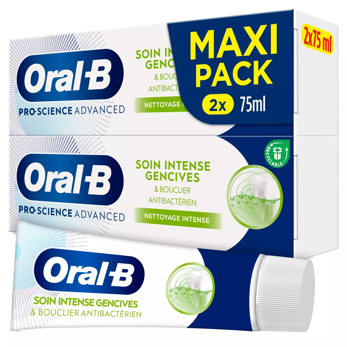 ORAL-B Pro science dentifrice soin intense gencives 2x75ml