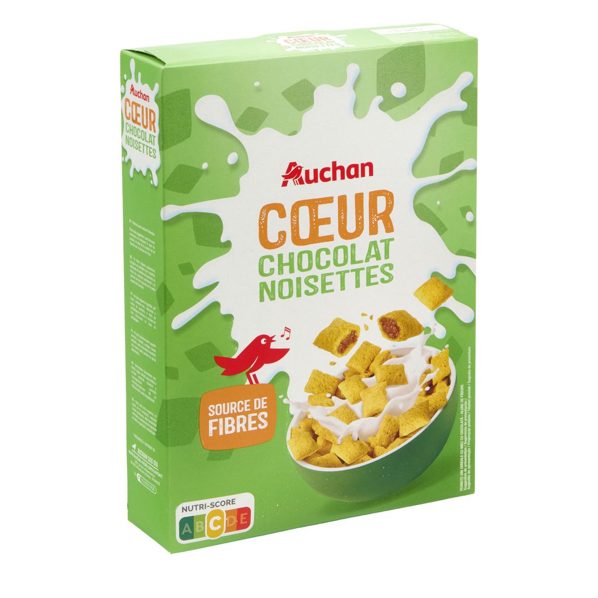 AUCHAN Céréales cœur de chocolat noisettes 400g