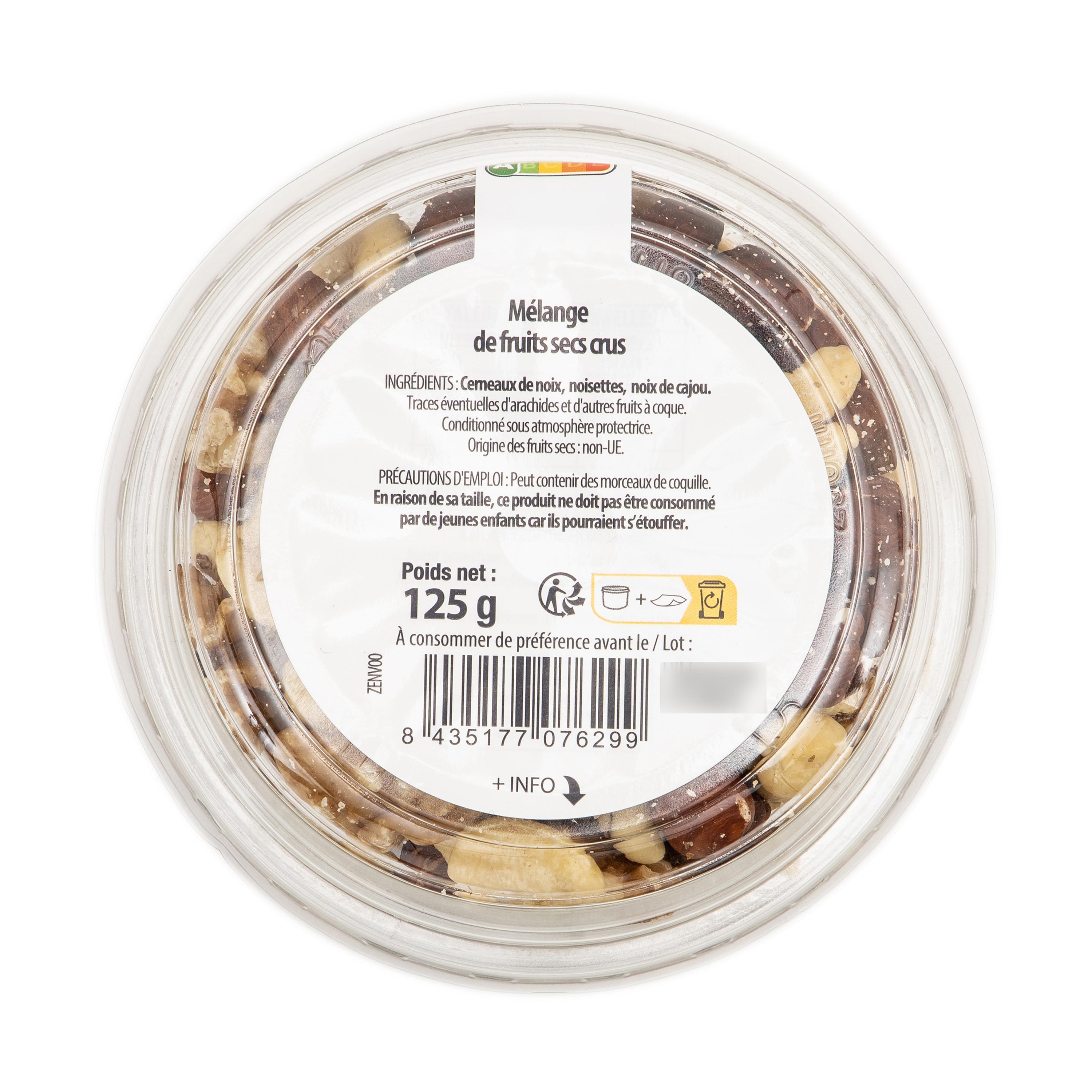 Voir la diapositive 2 : AUCHAN Mix nature 125g