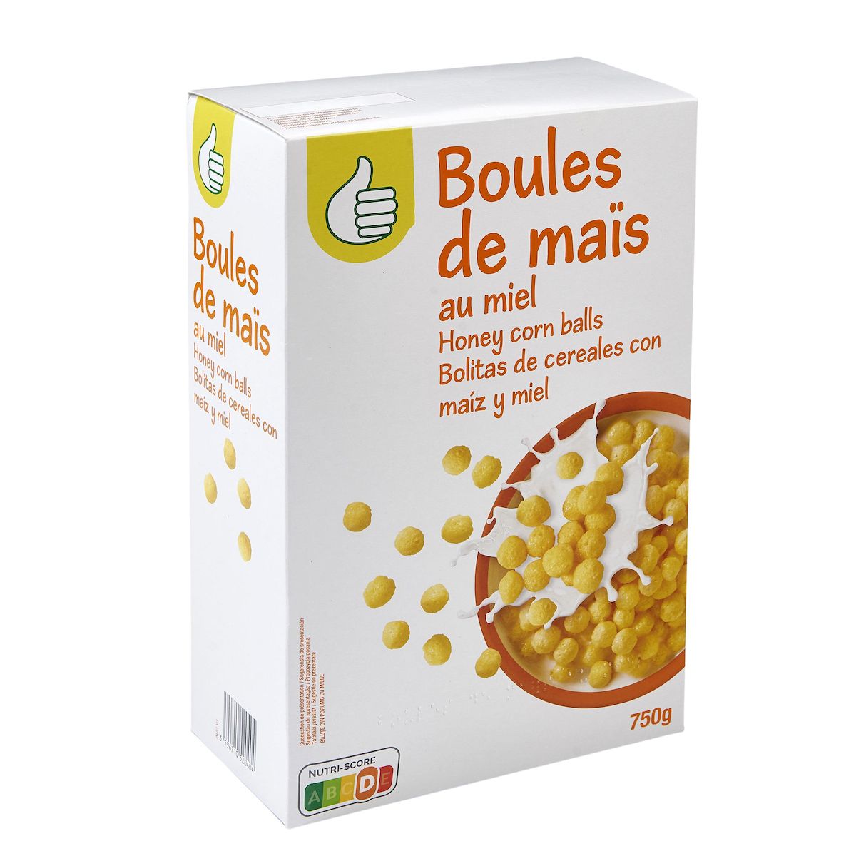 POUCE Céréales Boules de maïs au miel 750g