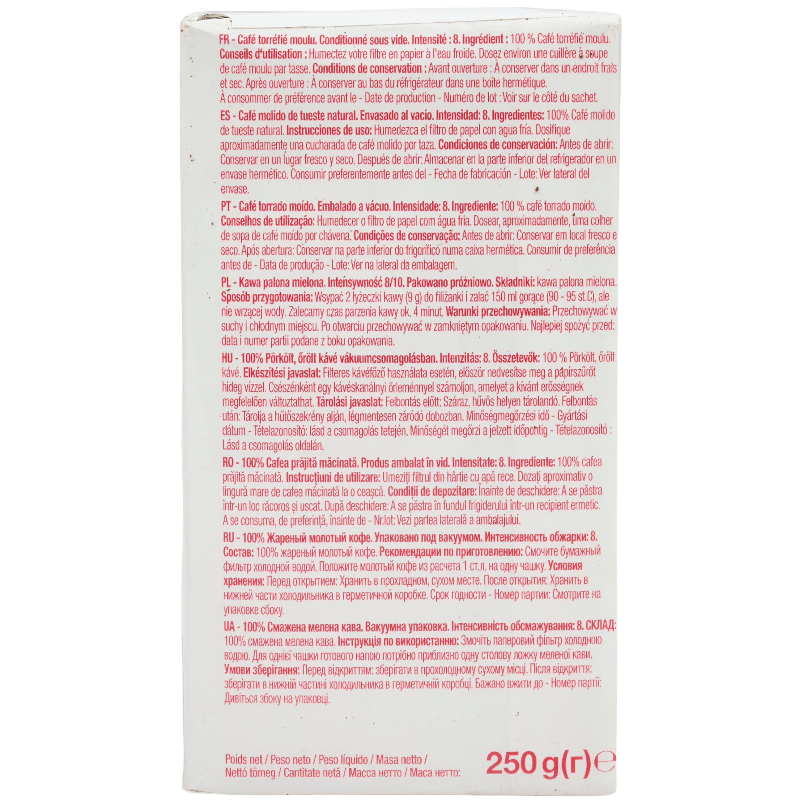 Voir la diapositive 2 : POUCE Café moulu torréfié intensité 8 4x250g