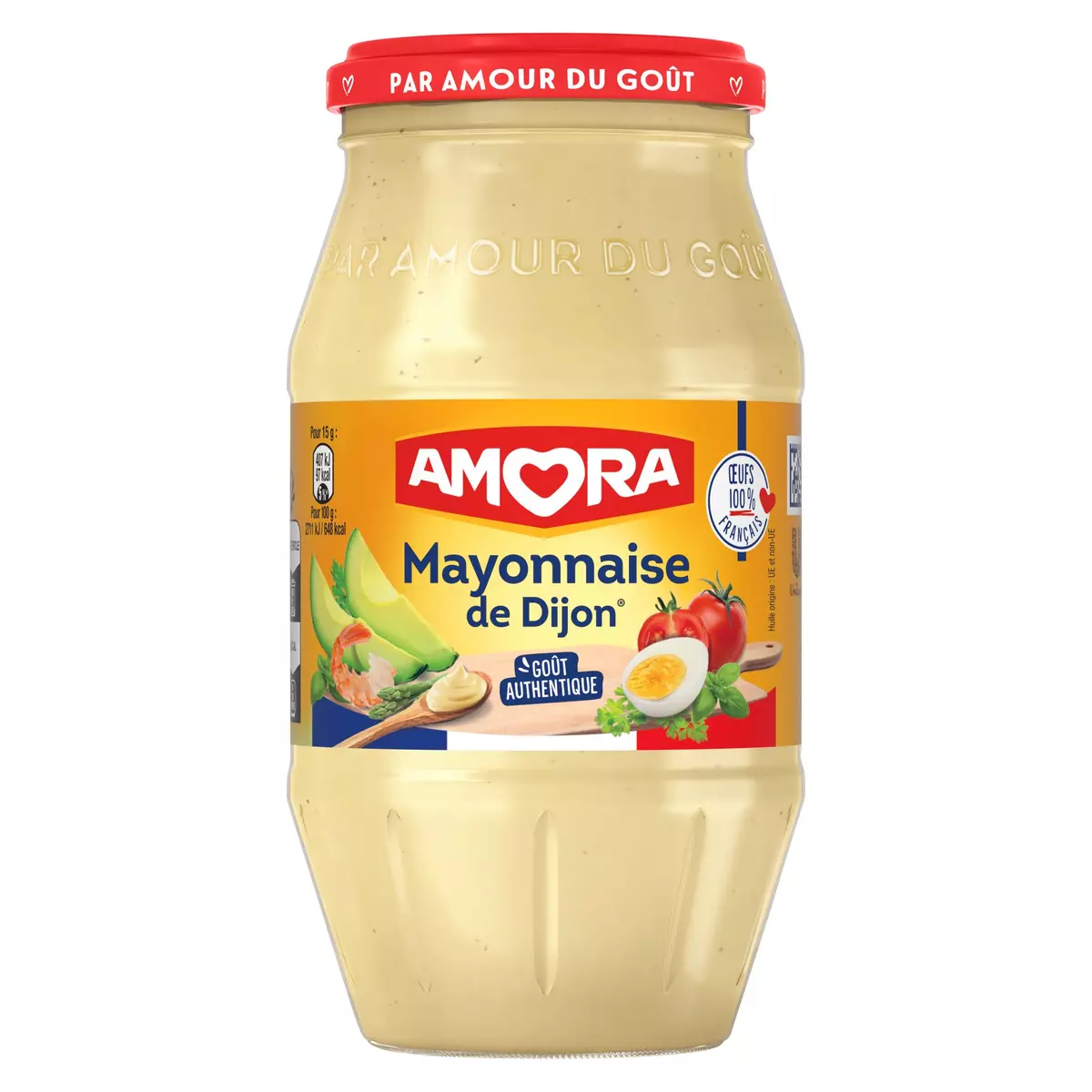 AMORA Mayonnaise de Dijon en bocal 385g