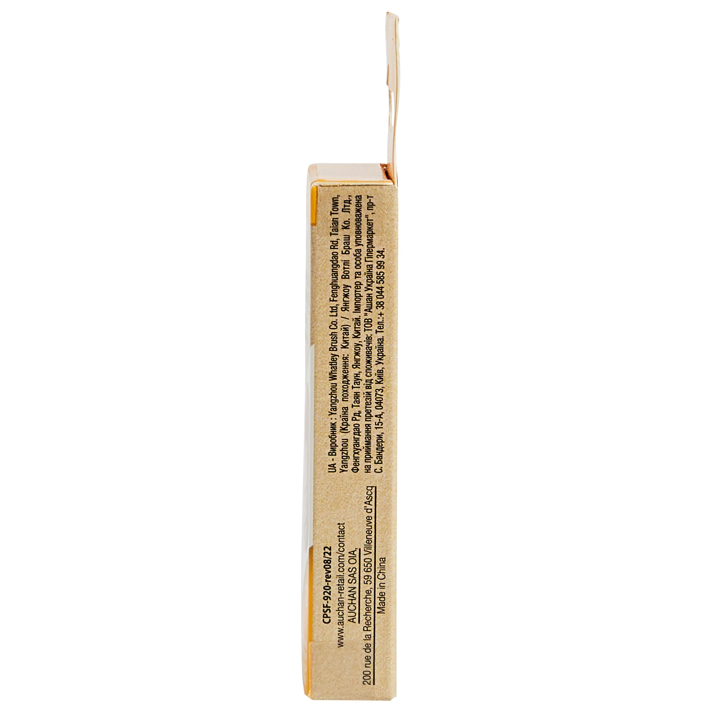 Voir la diapositive 2 : AUCHAN Recharge pour brosse à dents à tête interchangeable medium 2 recharges