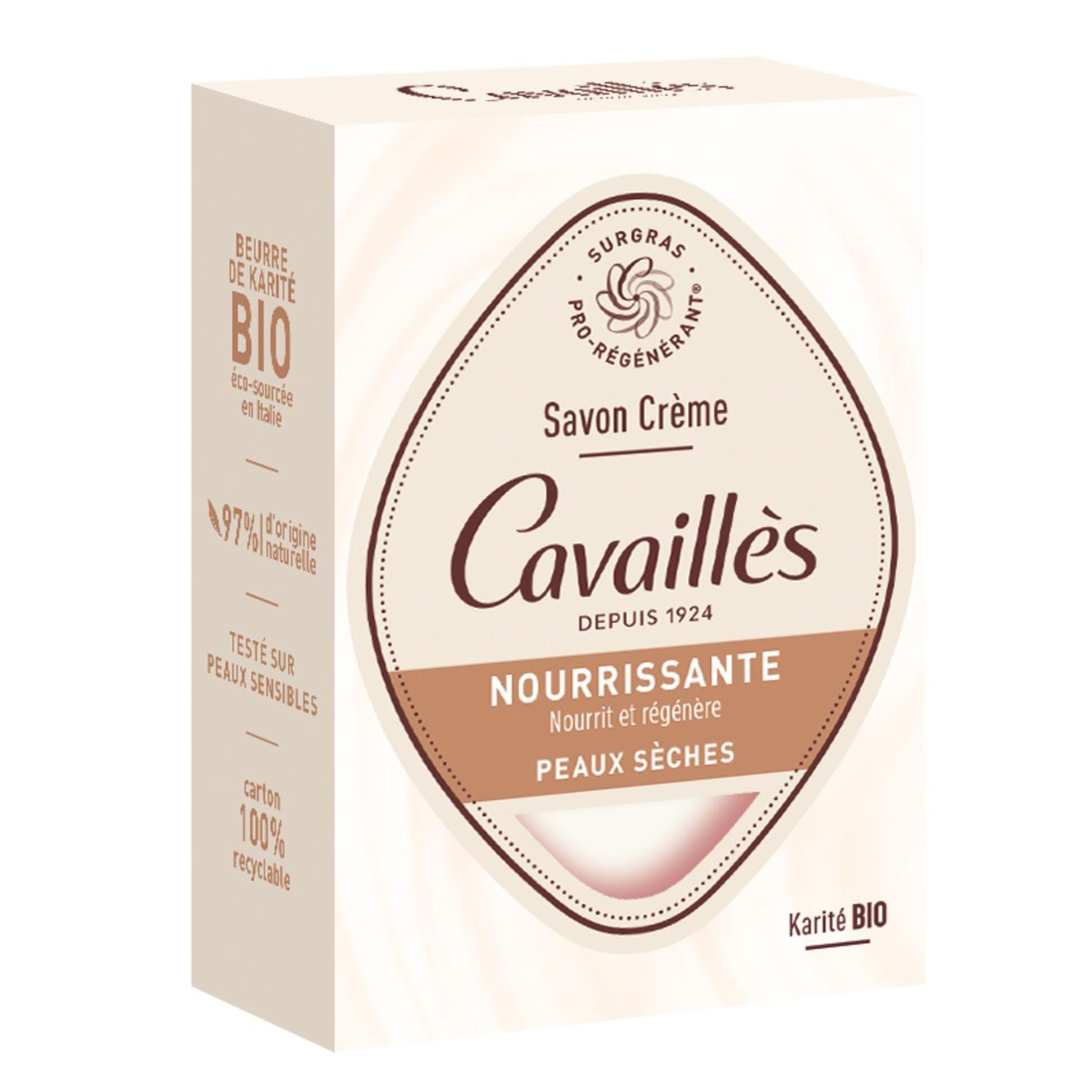 CAVAILLES Savon crème nourrit et régénère 100g