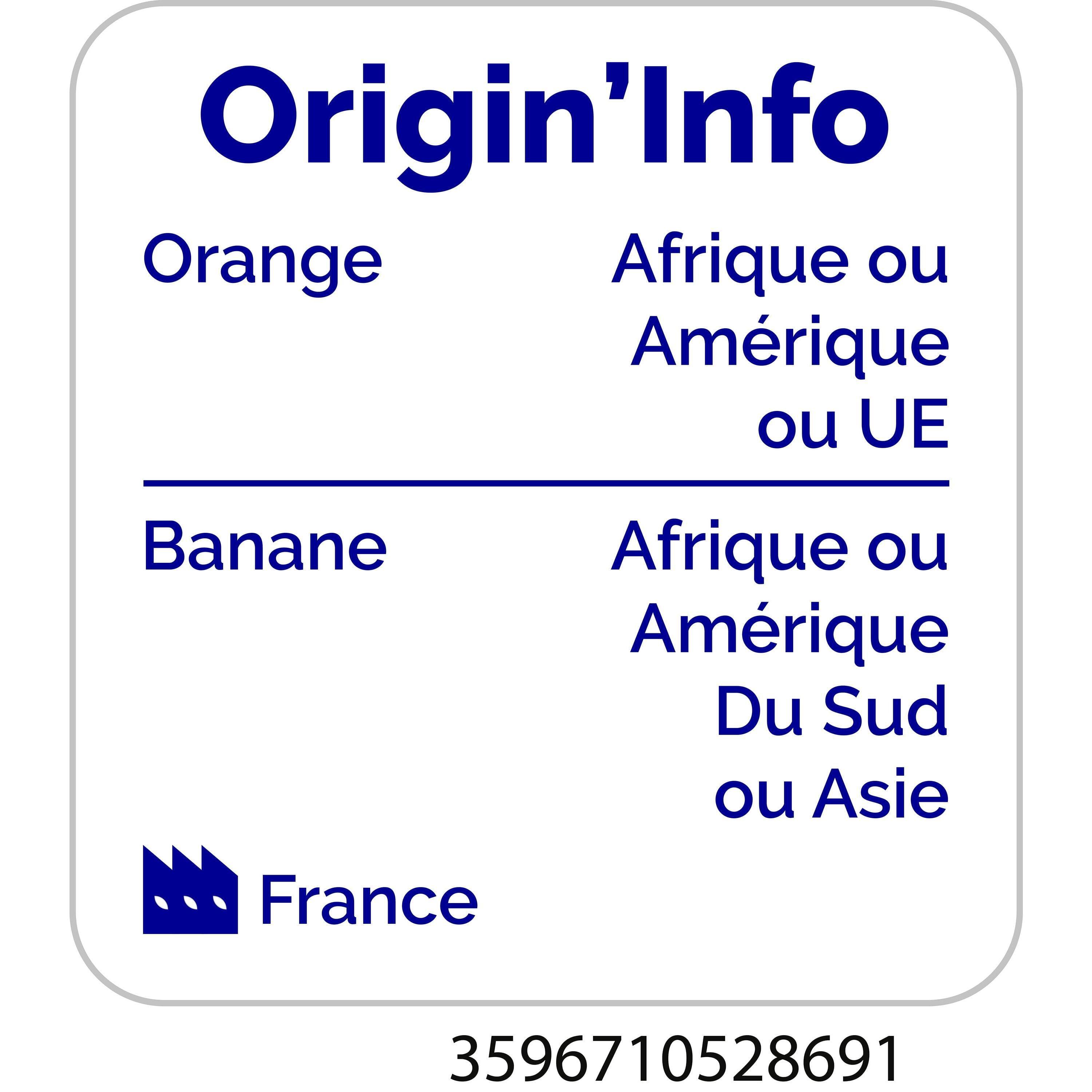 Voir la diapositive 3 : AUCHAN Nectar orange banane 2l