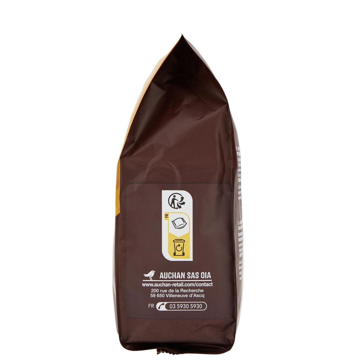 AUCHAN Dosettes de café saveur caramel intensité 5 compatibles Senseo 32 dosettes 224g