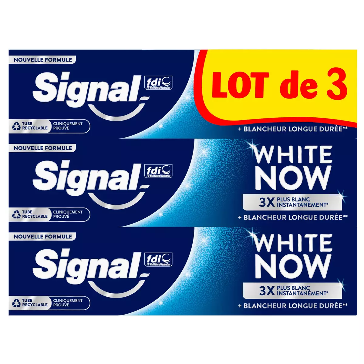 SIGNAL White now dentifrice 3x75ml
