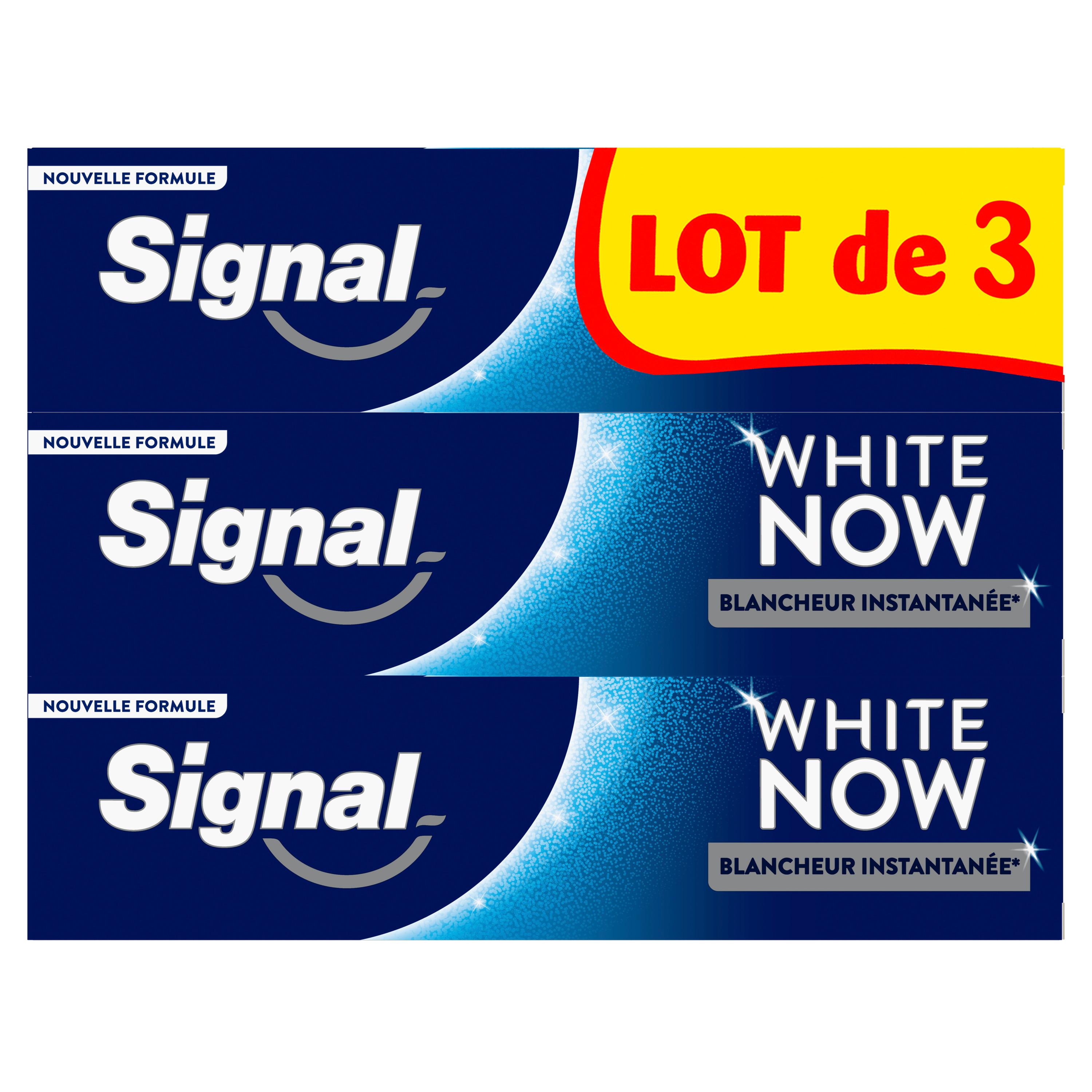 Voir la diapositive 2 : SIGNAL White Now Dentifrice 3x75ml