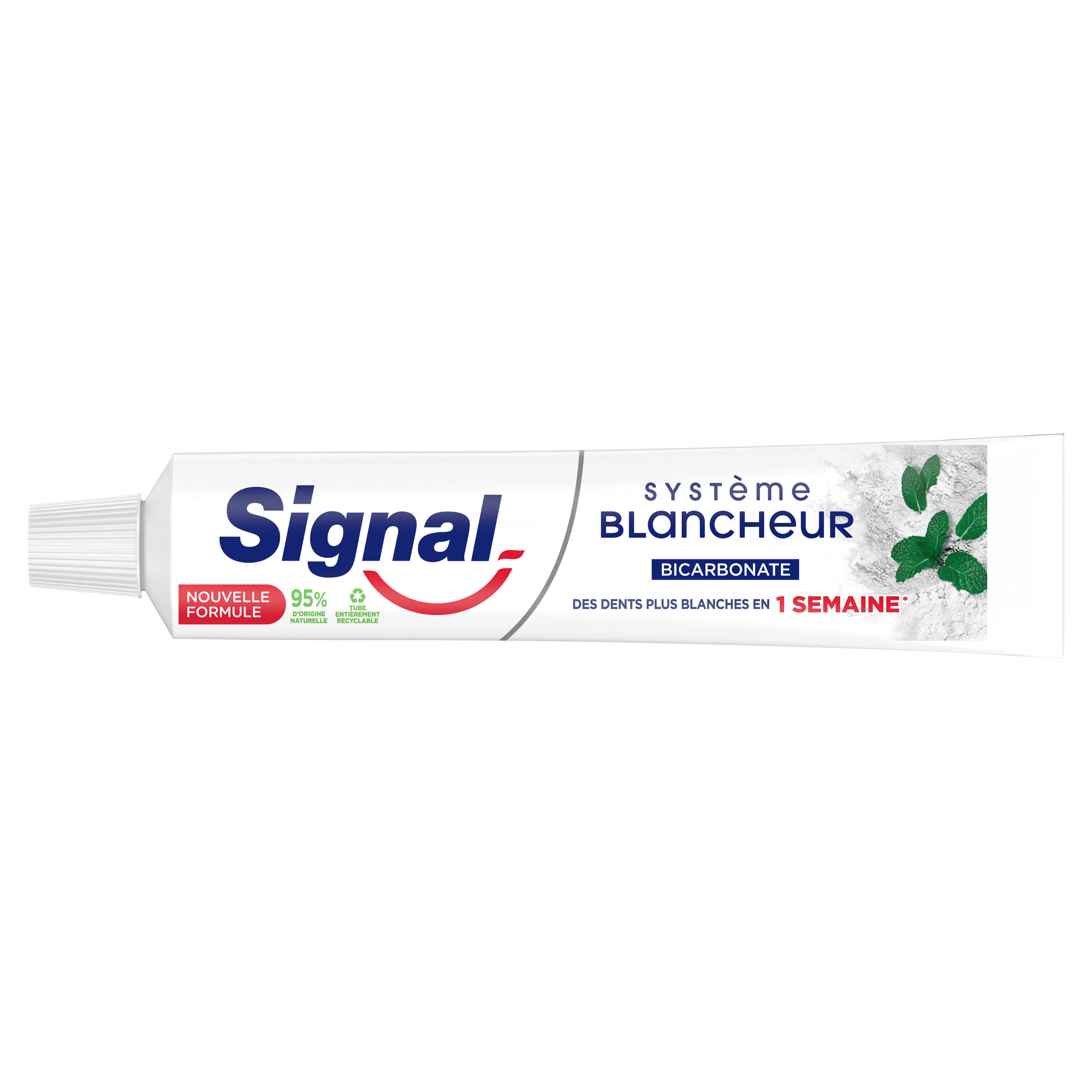 Voir la diapositive 2 : SIGNAL Dentifrice système blancheur bicarbonate 75ml