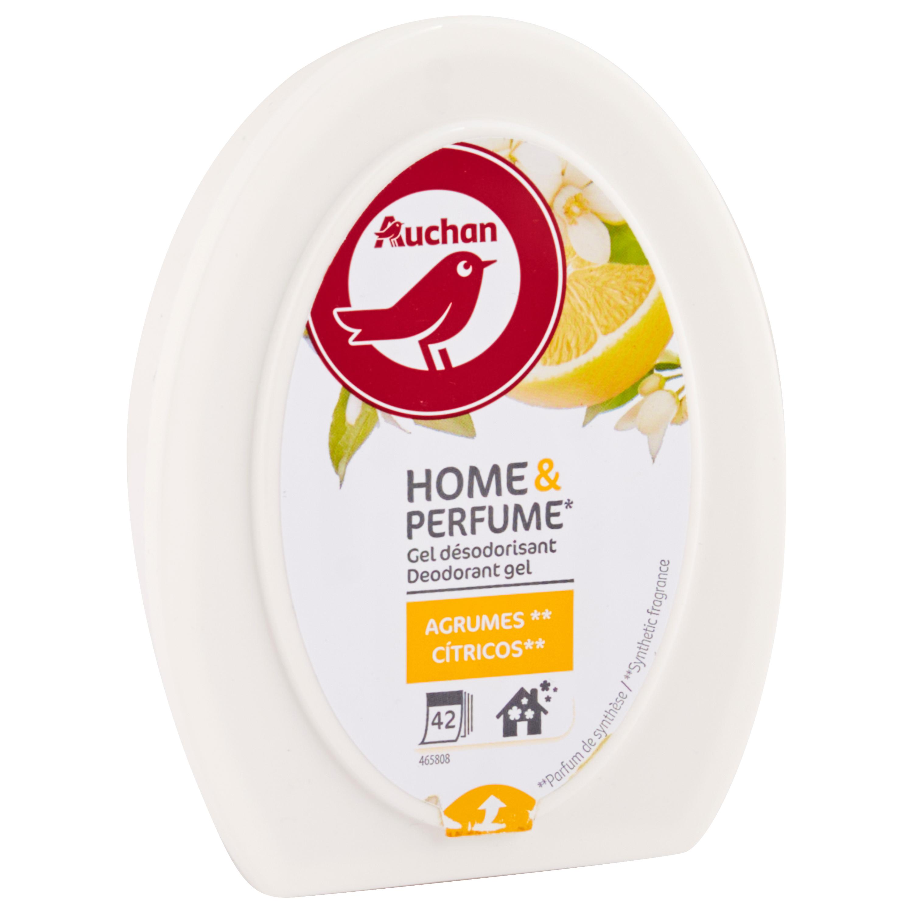 Voir la diapositive 3 : AUCHAN Gel désodorisant agrumes 150g