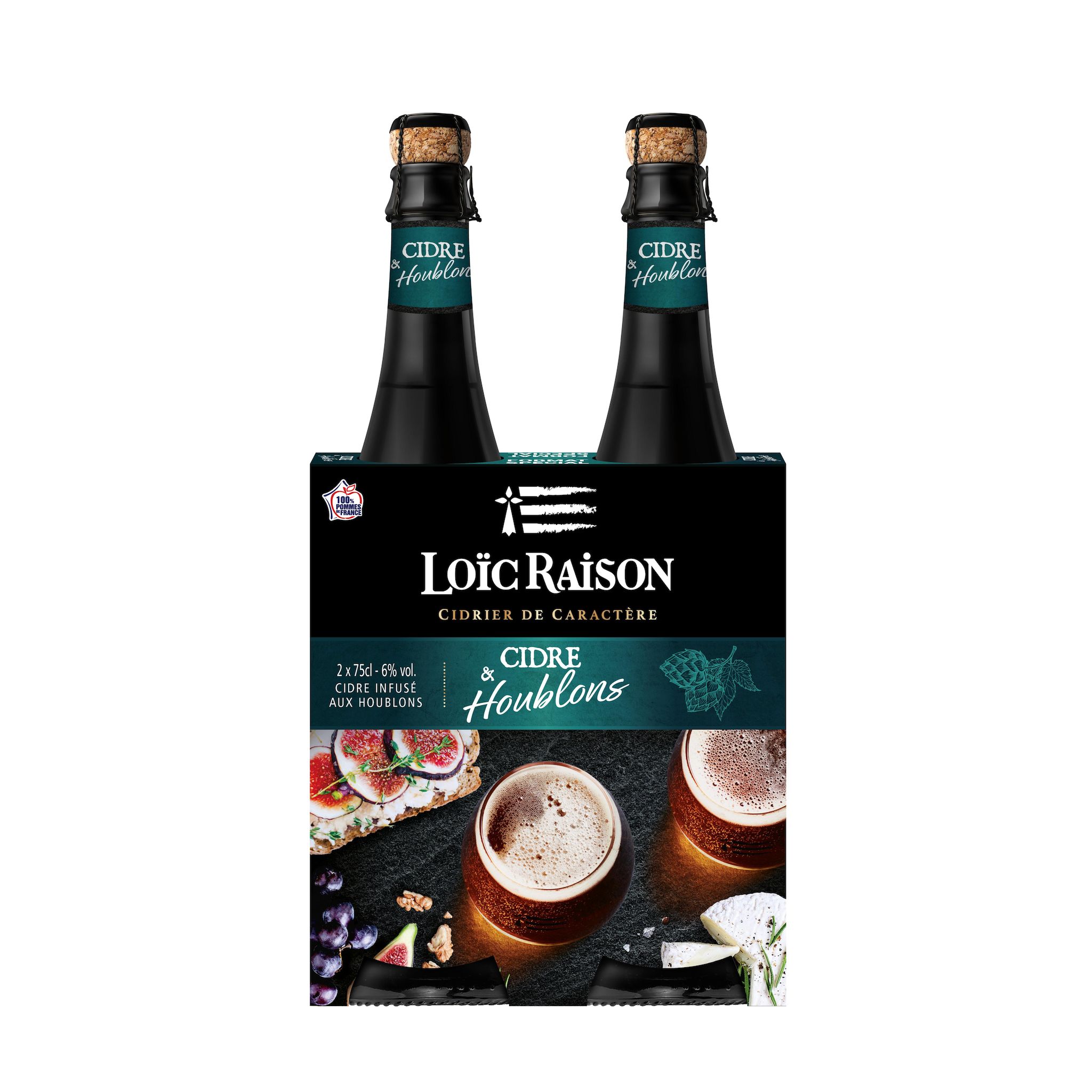LOIC RAISON Cidre infusé aux houblons 6% 2x75cl