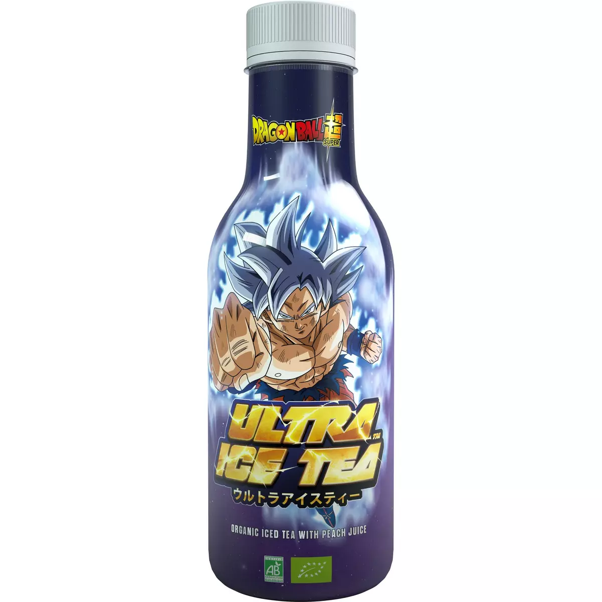 ULTRA ICE TEA Infusion de thé noir et jus de pêche bio Dragon Ball Super Son Goku 50cl