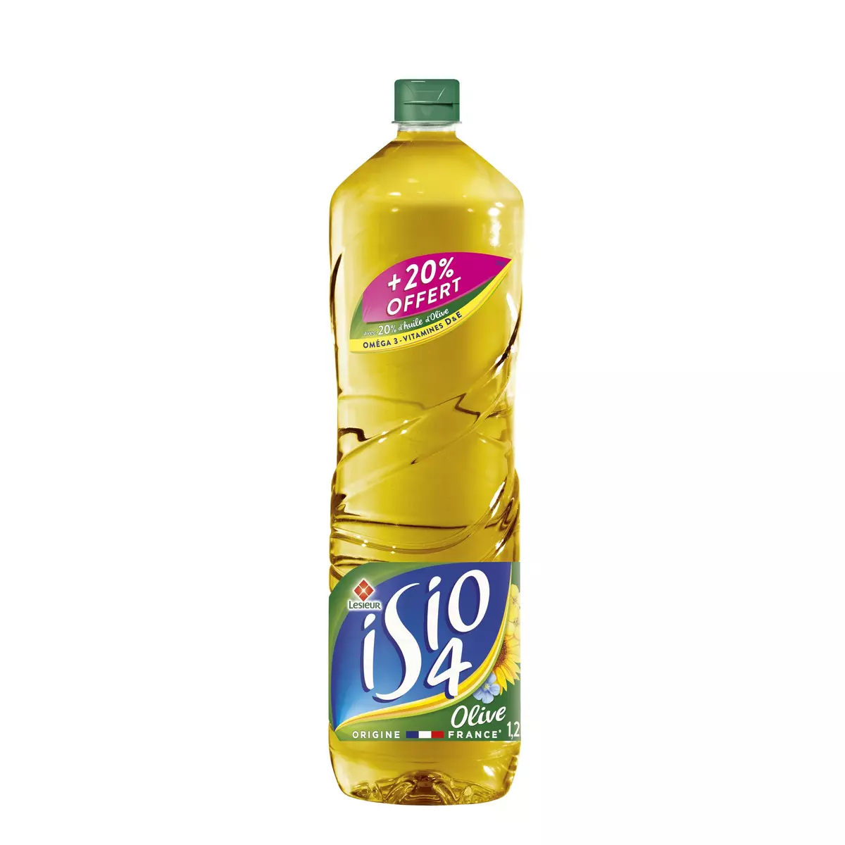 ISIO 4 Huile végétale touche d'olive 1l+20cl offert