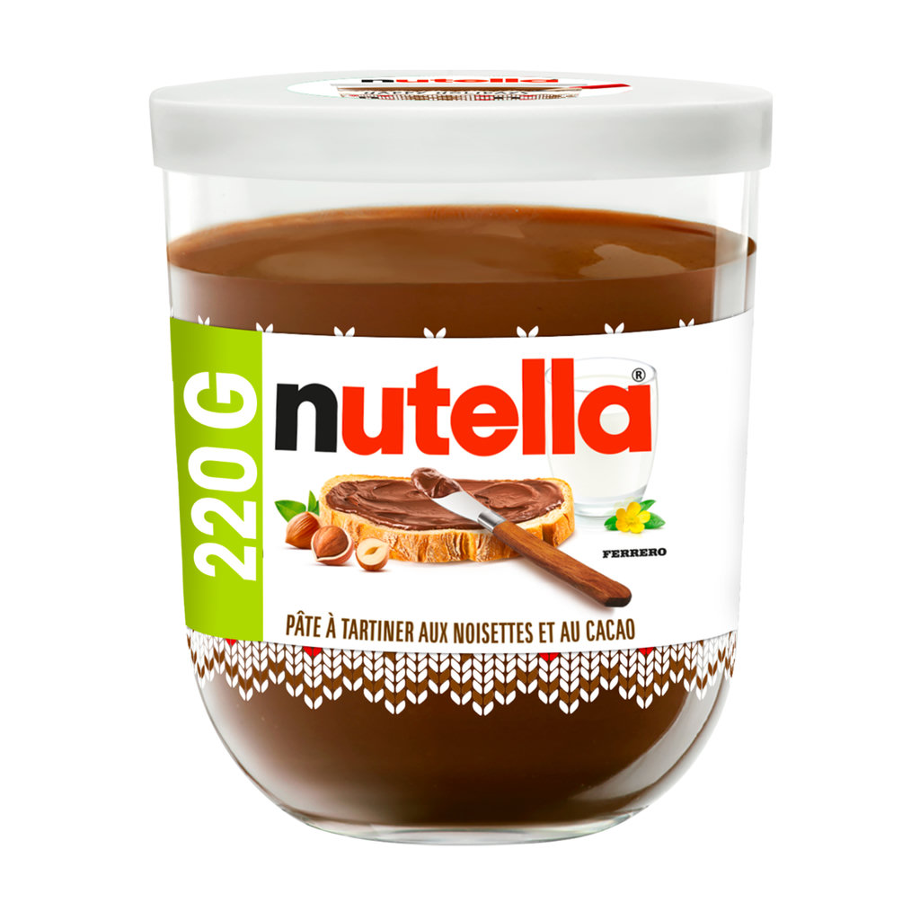 NUTELLA Pâte à tartiner aux noisettes et cacao 220g