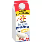 YOPLAIT Yaourt en brique protéiné à la vanille 0% MG 750g